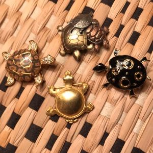 Costume Jewelry Turtle Pin Collection